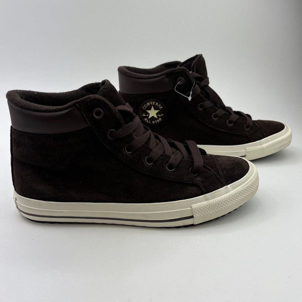 Converse Chuck Taylor All Star Junior Sz 6 Brown Umber Suede Hi Top Sneaker NWOT